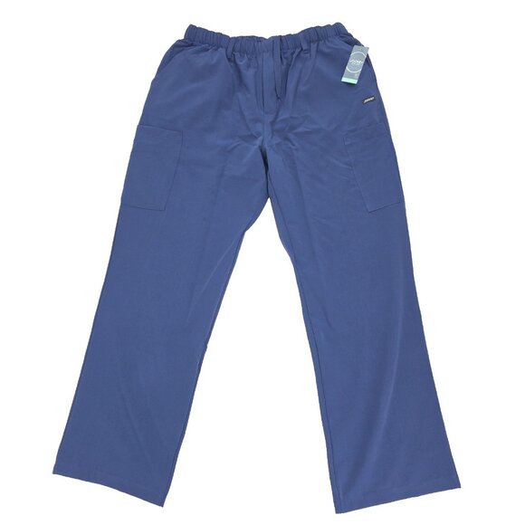 Jockey Scrub Pants Mens Large Regular Navy Blue 2305-054 Stretch 7 Pockets - Picture 1 of 9